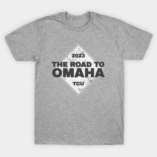 TCU Road To Omaha College Baseball 2023 T-Shirt